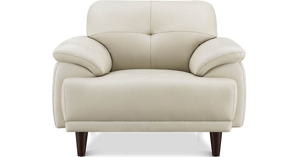 Echo Leather Sofa Collection, Vanilla White