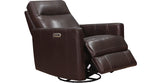 Ashby Power Headrest Swivel Glider Leather Recliner