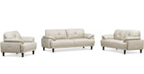 Echo Leather Sofa Collection, Vanilla White