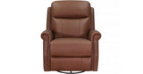 Royce Manual Swivel Glider Leather Recliner