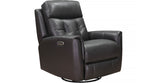 Torino Power Headrest Swivel Glider Leather Recliner