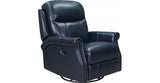 Royce Manual Swivel Glider Leather Recliner