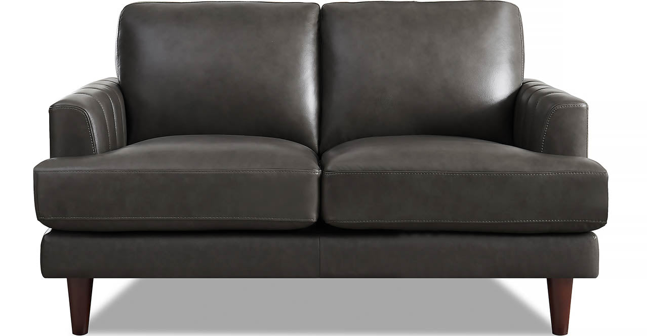 Cassia Leather Sofa Collection, Concord Gray