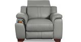 Cara Power Headrest Zero Gravity Reclining Sofa, Silver Gray