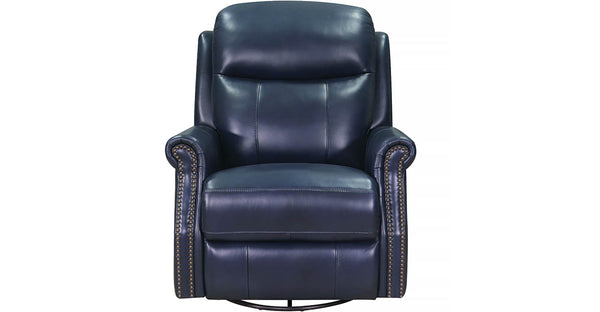 Royce Manual Swivel Glider Leather Recliner