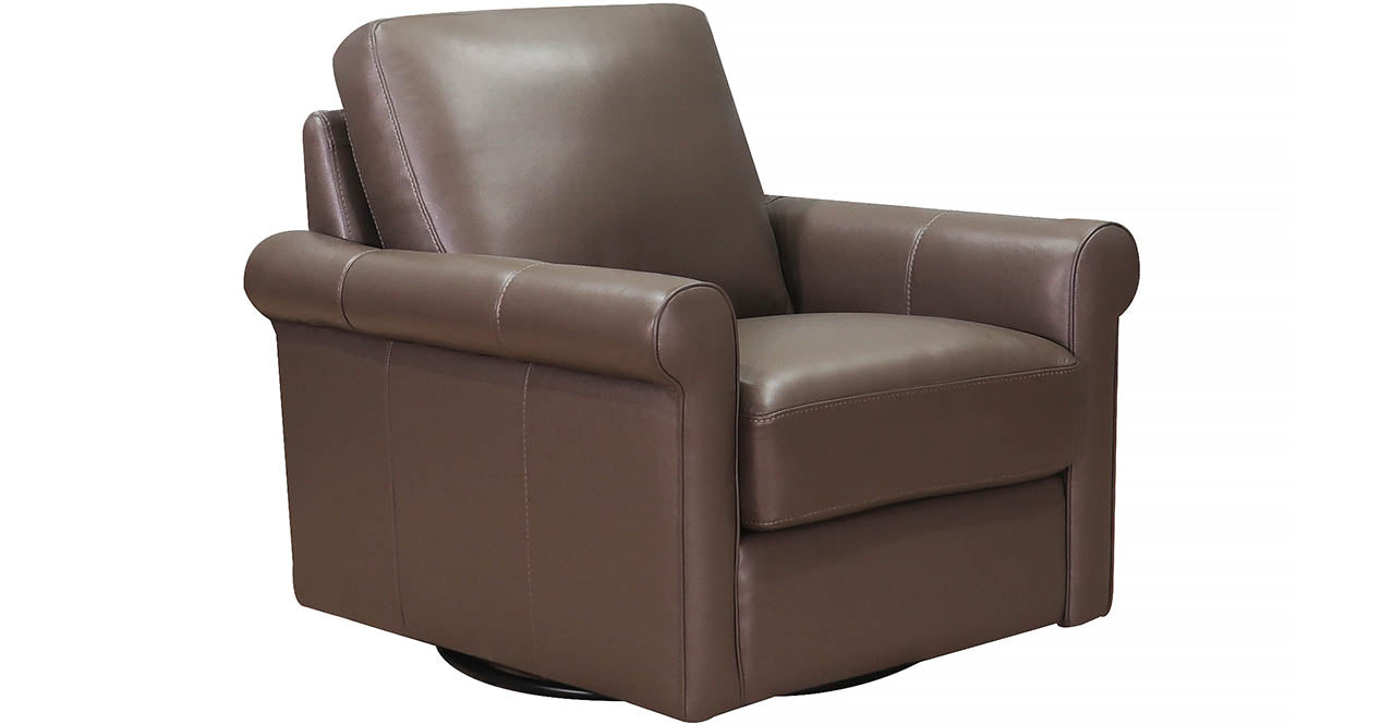 Brookfield Swivel Leather Chair