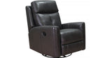 Sterling Manual Swivel Glider Leather Recliner