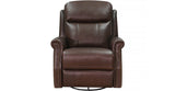 Royce Manual Swivel Glider Leather Recliner