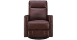 Ashby Manual Swivel Glider Leather Recliner