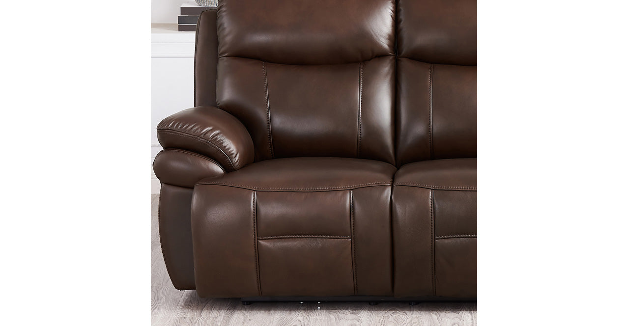 Springdale Power Headrest Zero Gravity Reclining Sofa, Chestnut Brown