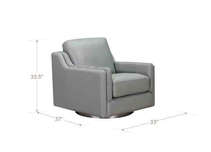 Bella Swivel Leather Chair
