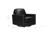 Ashby Swivel Leather Chair