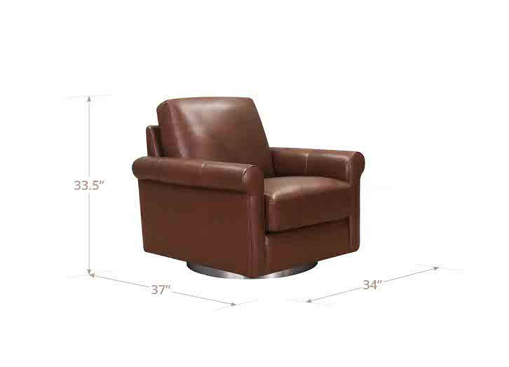 Laguna Swivel Leather Chair