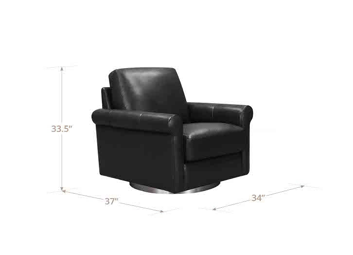 Laguna Swivel Leather Chair