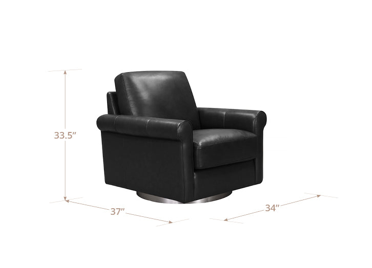Laguna Swivel Leather Chair
