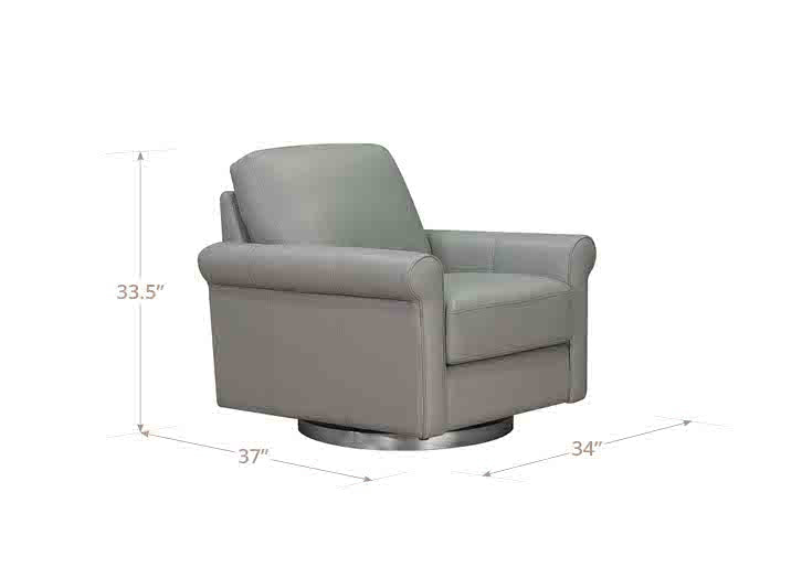 Laguna Swivel Leather Chair