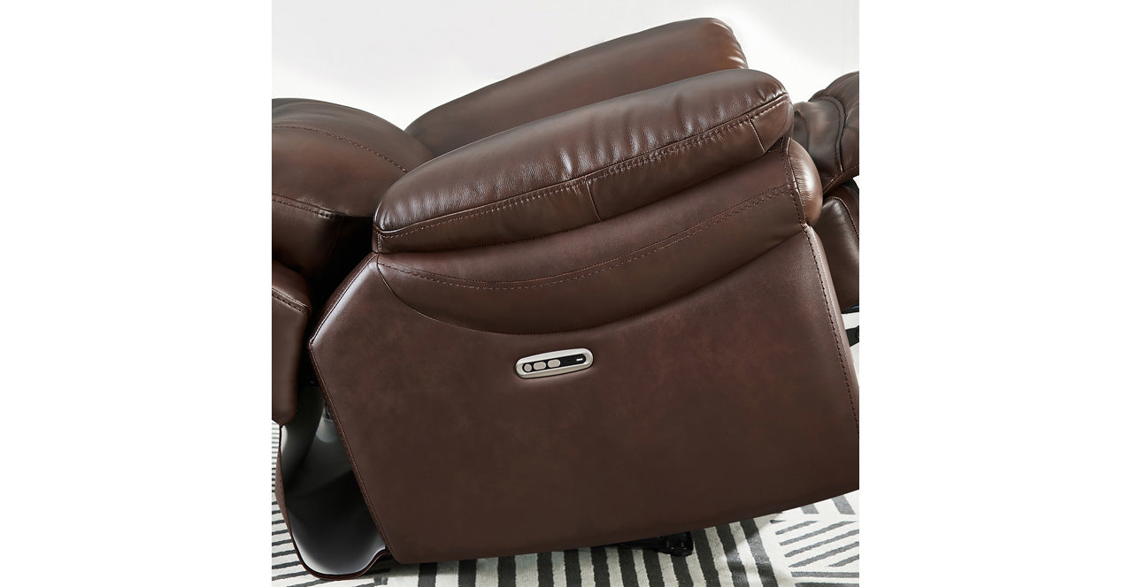 Springdale Power Headrest Zero Gravity Reclining Sofa, Chestnut Brown