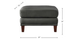 Hayward Leather Sofa Collection, Steel Gray