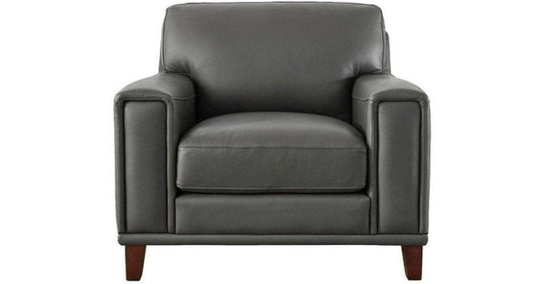 Hayward Leather Sofa Collection, Steel Gray