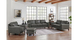 Hayward Leather Sofa Collection, Steel Gray