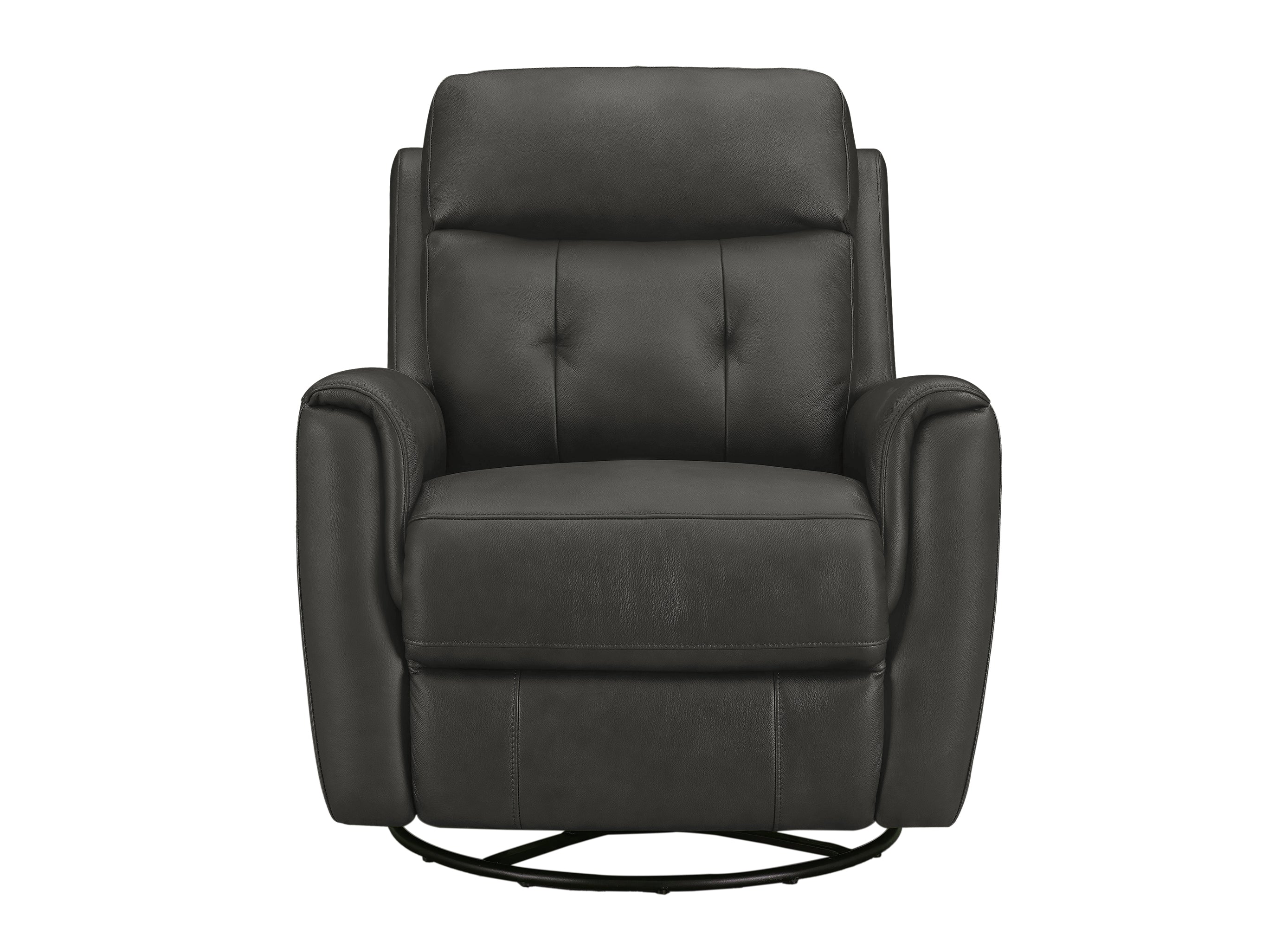 Torino Power Headrest Swivel Glider Leather Recliner
