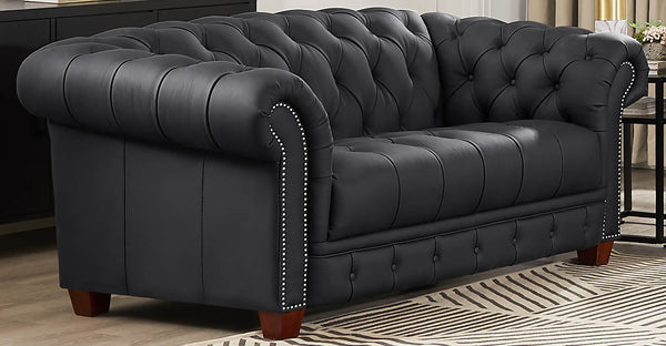 York Leather Sofa Collection, Charles Black