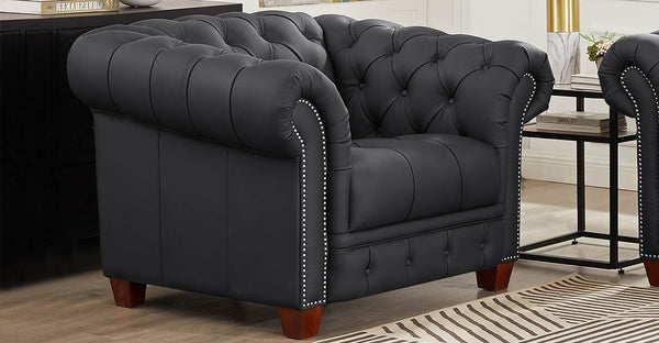 York Leather Sofa Collection, Charles Black