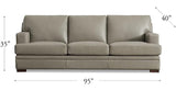 Georgia Leather Sofa Collection, Chico Slate