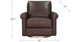 Laguna Swivel Leather Chair