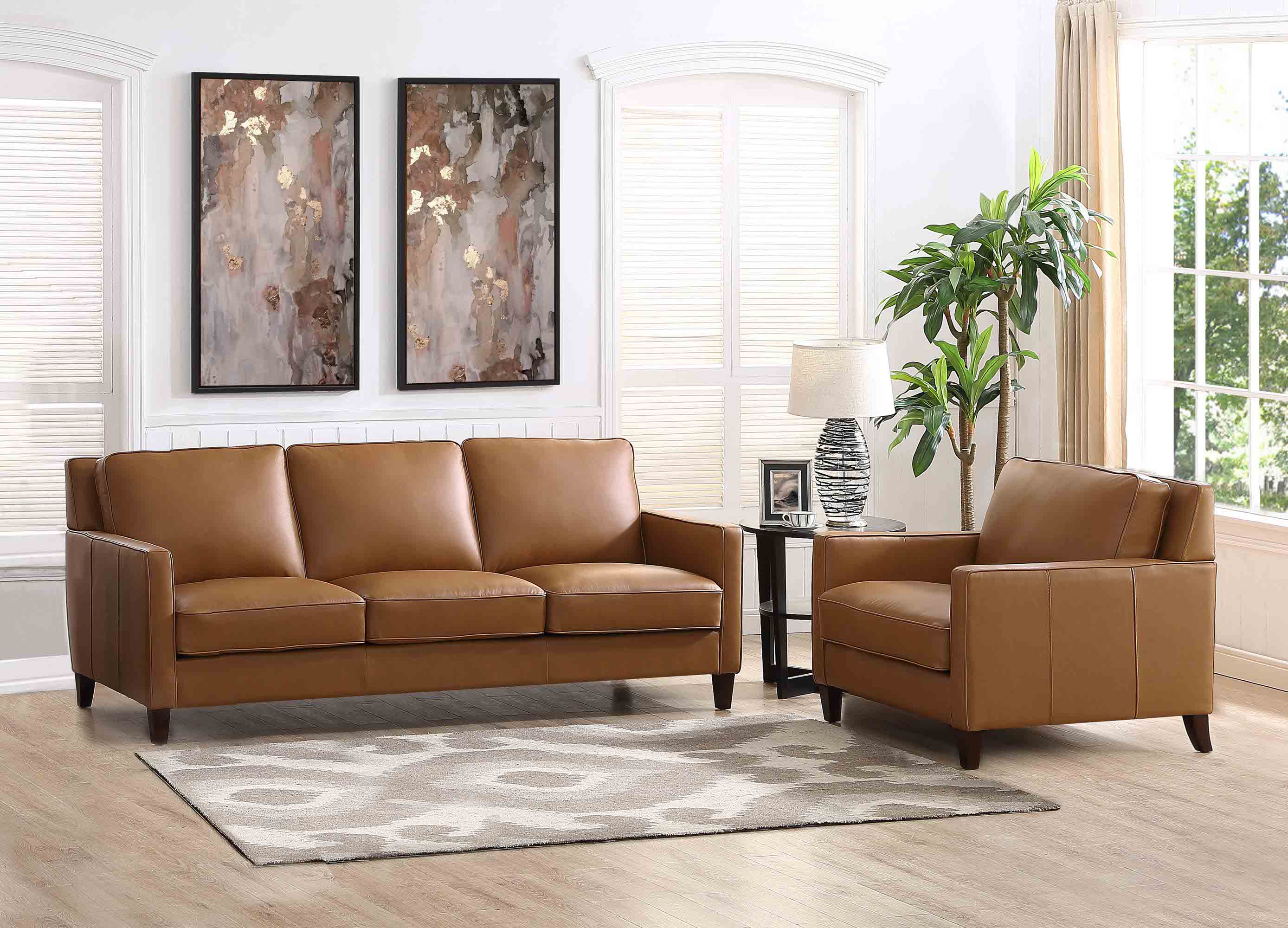 Ashby Leather Sofa Collection