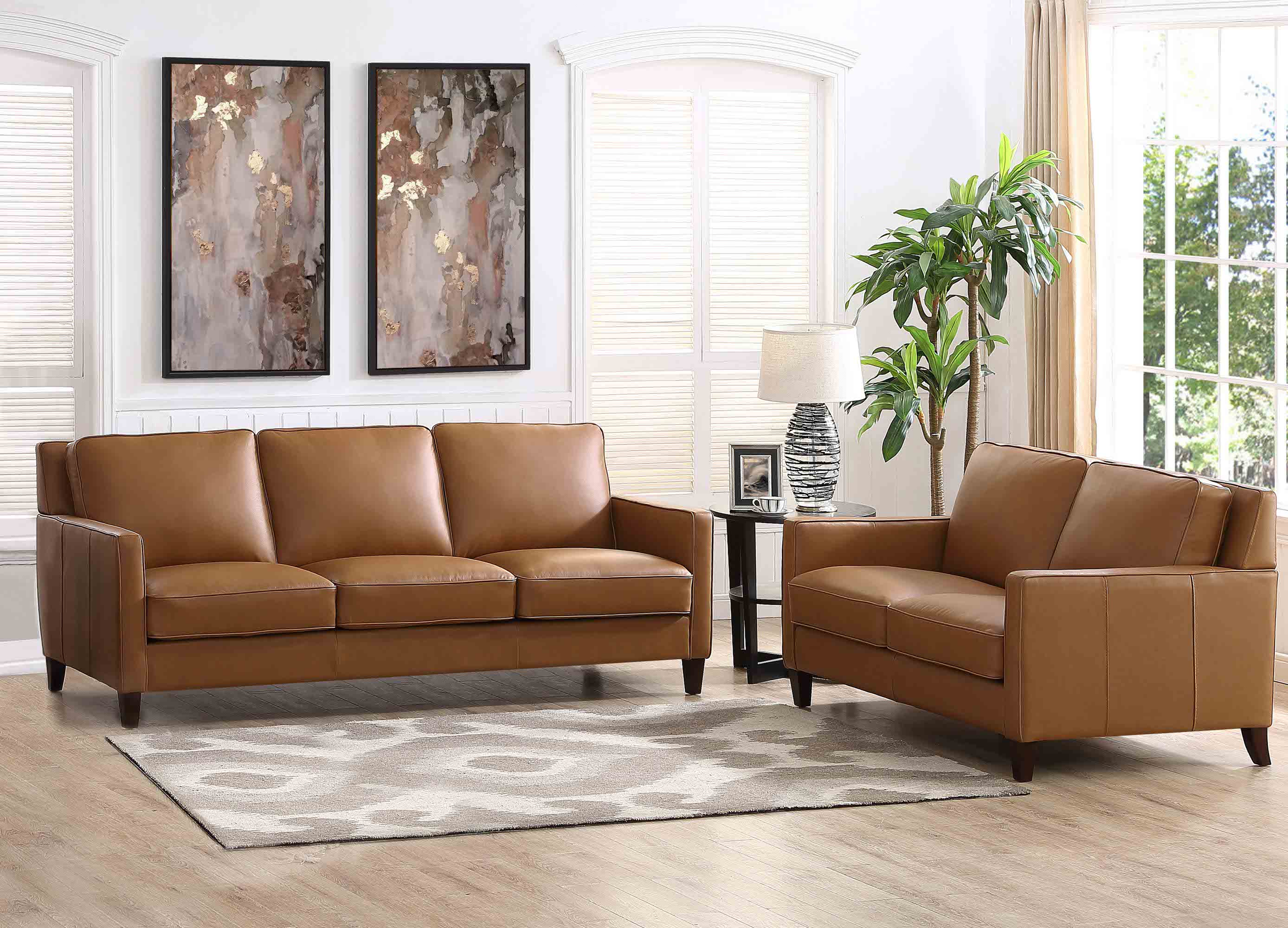 Ashby Leather Sofa Collection
