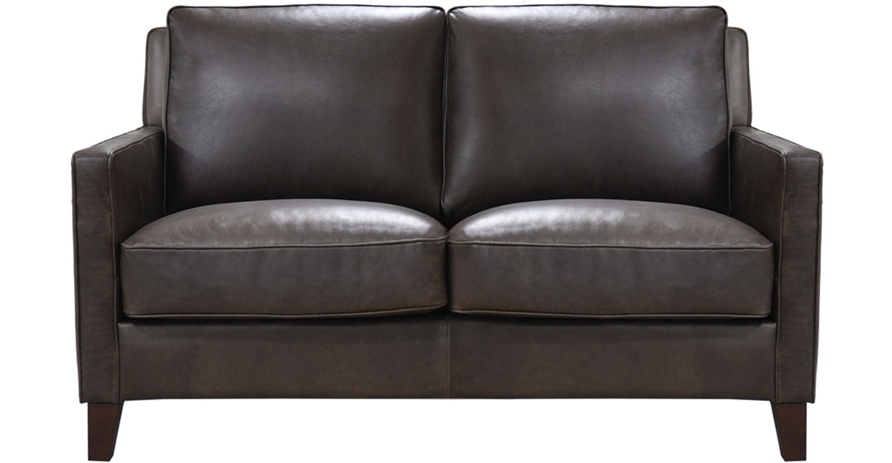 Ashby Waxy Pull-up Leather Sofa Collection, Granite Gray