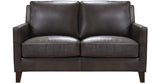 Ashby Waxy Pull-up Leather Sofa Collection, Granite Gray