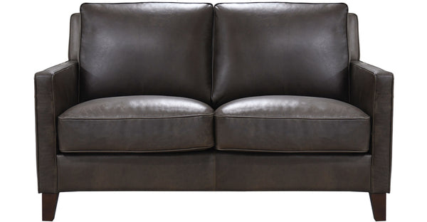 Ashby Waxy Pull-up Leather Sofa Collection, Granite Gray