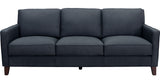 Ashby Leather Sofa, Midnight Gray