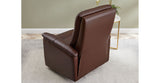 Logan Power Headrest Leather Recliner, Raisin Brown