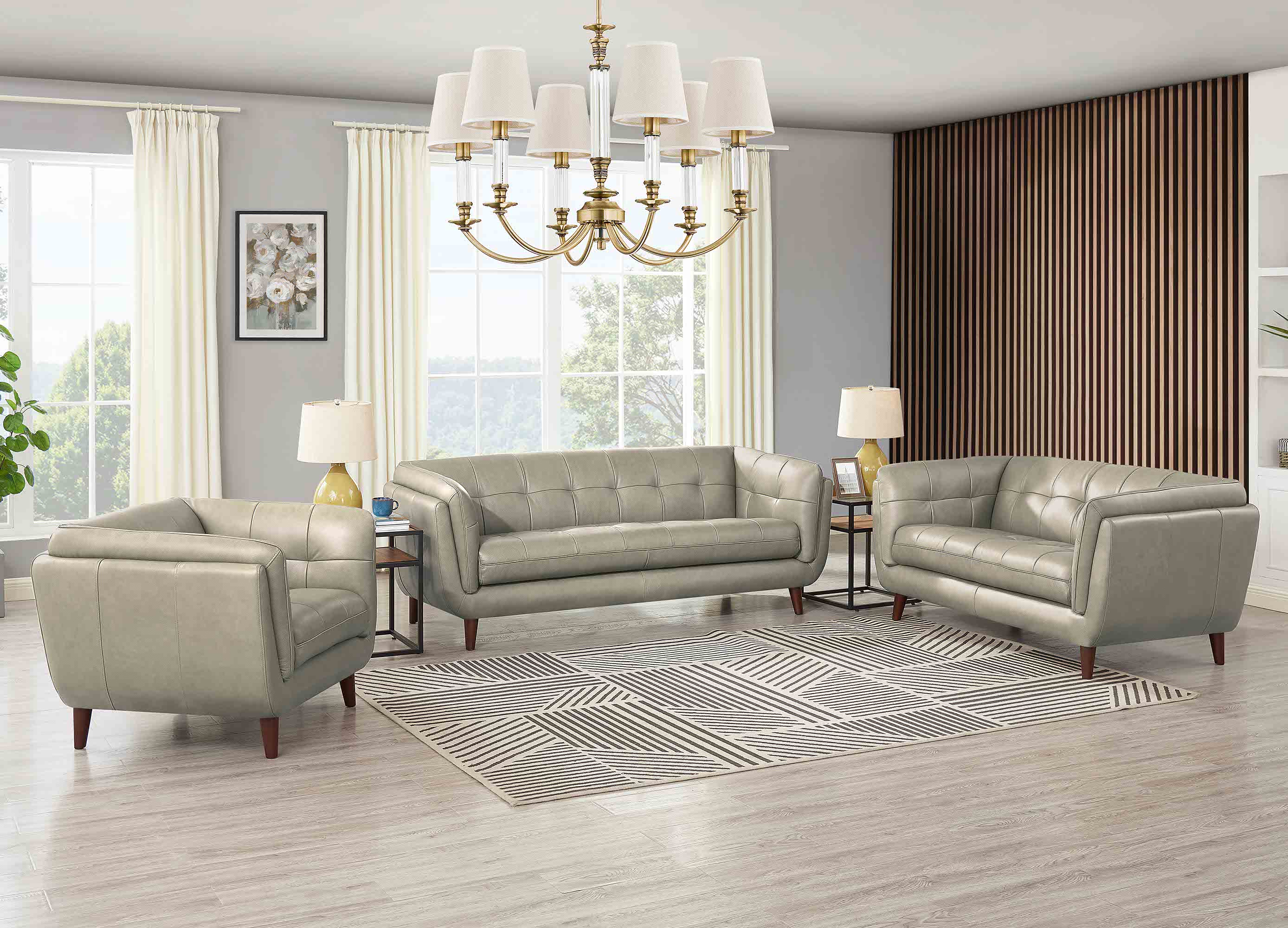 Solana Leather Sofa Collection