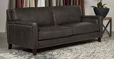Beacon Leather Sofa, Quartz Gray