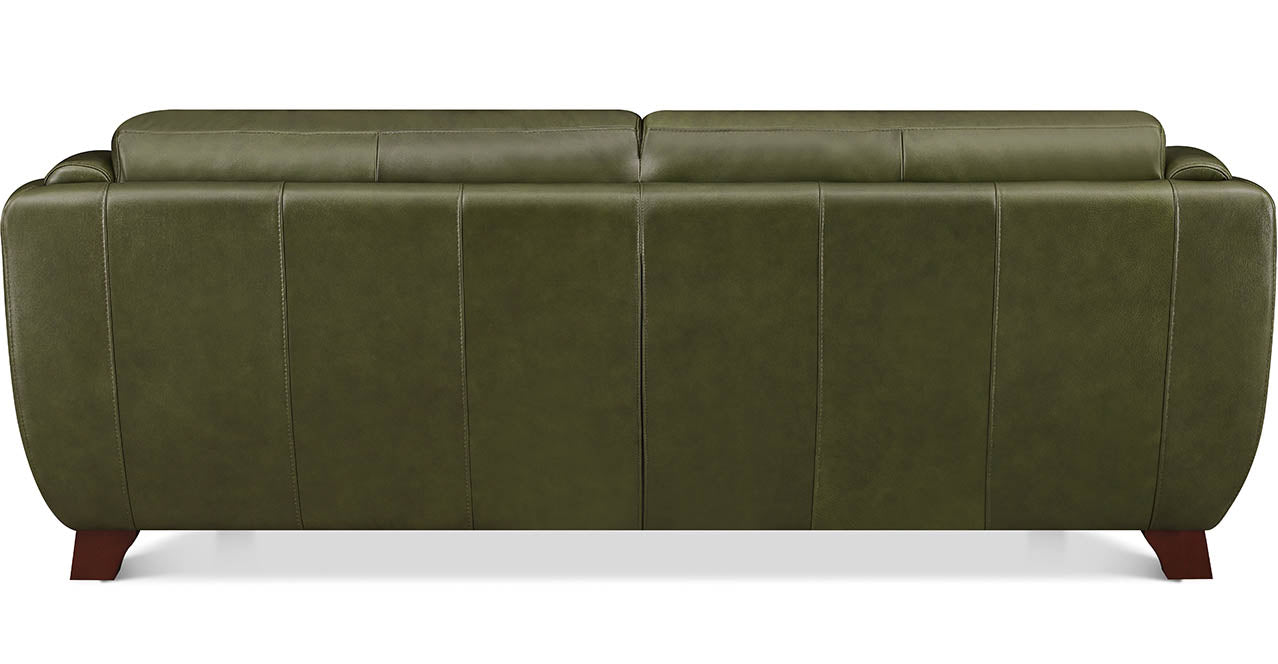 Fremont Leather Sofa Collection, Emerald Green