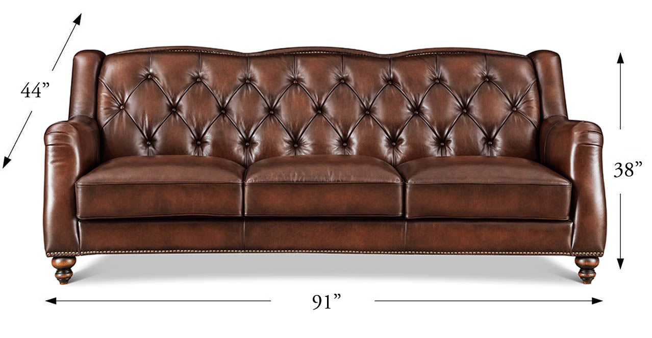 Hamptons Leather Sofa Collection