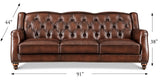 Hamptons Leather Sofa Collection