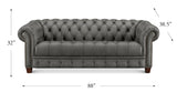 York Leather Sofa Collection, Black