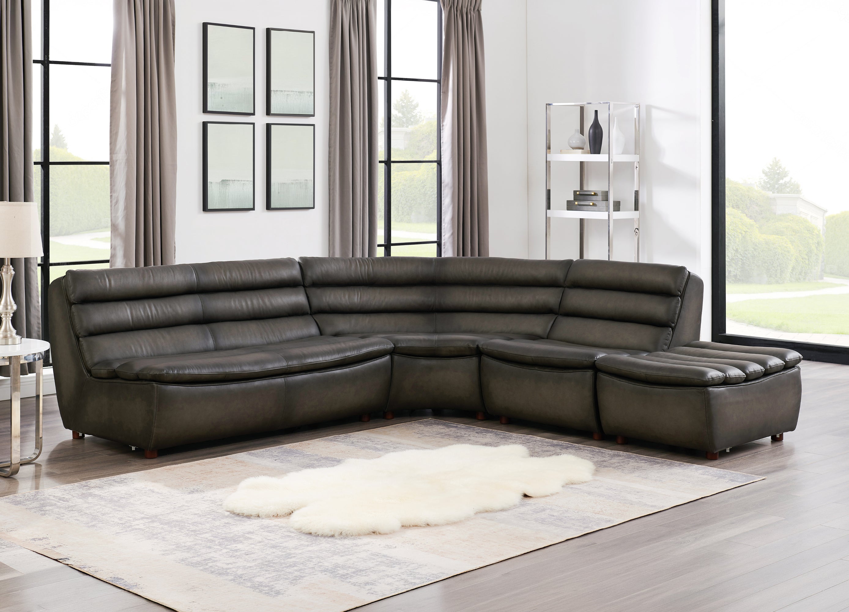 Carter Leather Sectional Collection