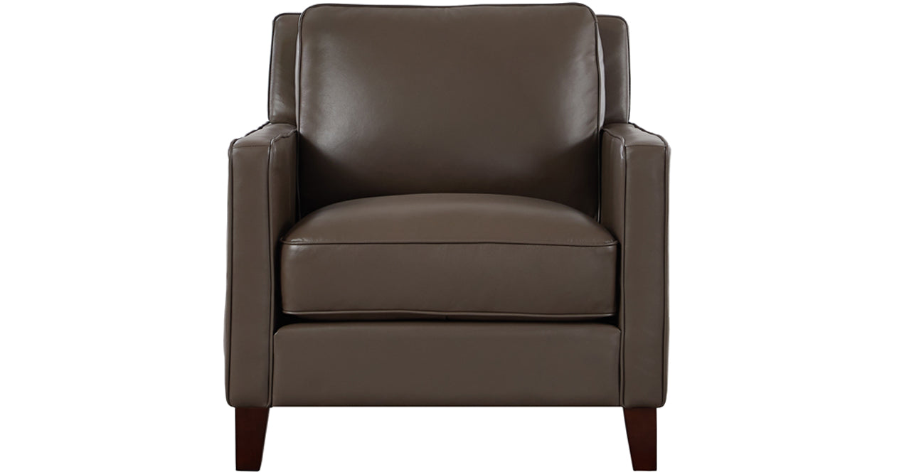 Ashby Leather Sofa Collection, Granite Brown