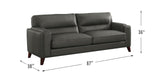Gray Leather Sofa Dimensions