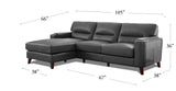 Elm Leather Sectional Collection