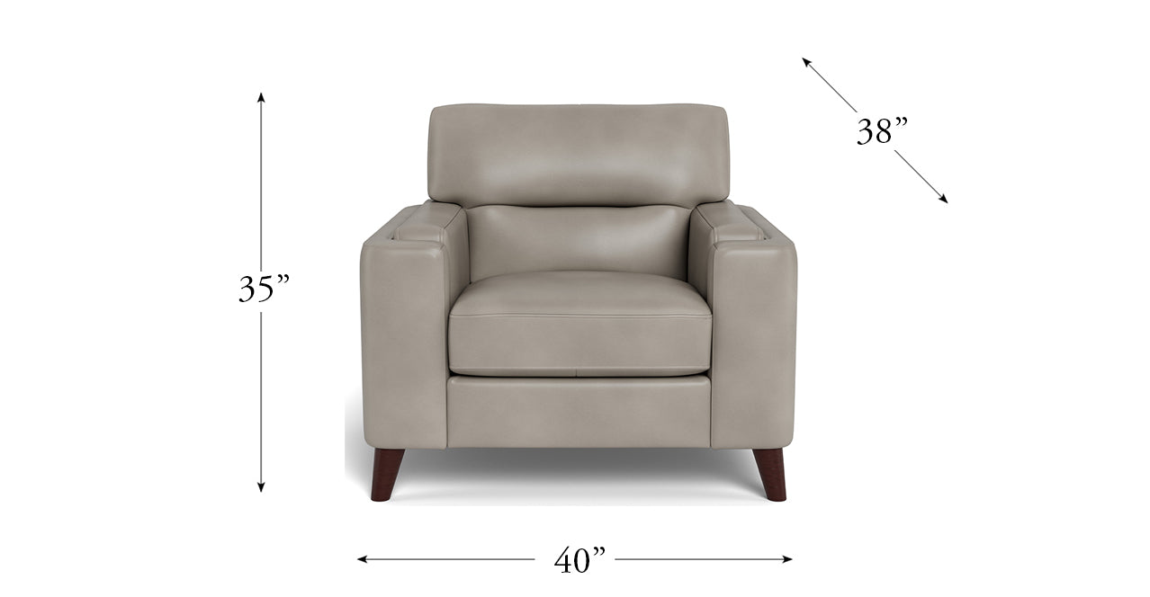 Elm Leather 3-Seater Sofa Collection