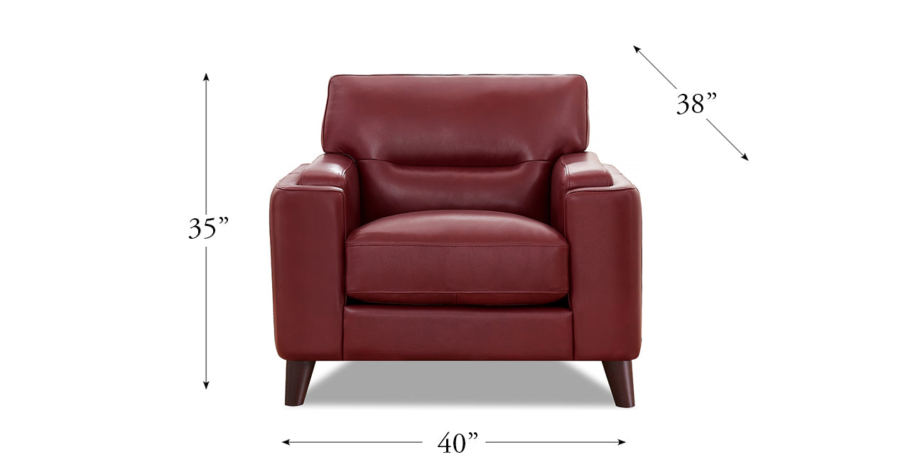 Elm Leather 3-Seater Sofa Collection