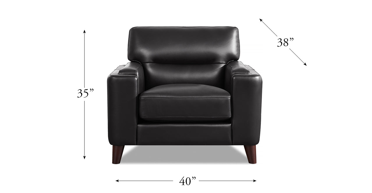 Elm Leather 3-Seater Sofa Collection