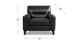 Elm Leather 3-Seater Sofa Collection